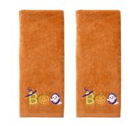 SKL Home by Saturday Knight Ltd. Lot de 2 Serviettes essuie-Mains Boo Orange