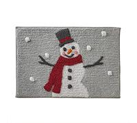 SKL Home by Saturday Knight Ltd Whistler Tapis Bonhomme de Neige Gris Tourterelle