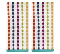 SKL Home Ensemble de Serviettes de Toilette, Coton, Multicolore