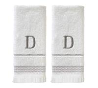 SKL Home Ensemble de Serviettes de Toilette, D, Coton, Blanc, 40,6 x 66 cm