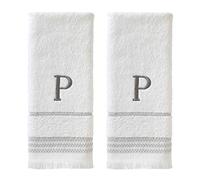 SKL Home Ensemble de Serviettes de Toilette, P, Coton, Blanc, 40,6 x 66 cm