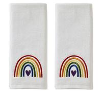 SKL Home Ensemble de Serviettes essuie-Mains en Coton, Pride Rainbow, 63,5 x 40,6 cm