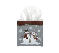 SKL Home Housse pour boîte à mouchoirs, Laine, Gris