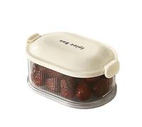 SKLIQMMV Boîte de Rangement for épices et légumes, 1/2/3/4 Couches, for réfrigérateur, bac à, boîte Lunch Camping, Grille qualité Alimentaire, for la Cuisine Domicile(White 1 Layer)