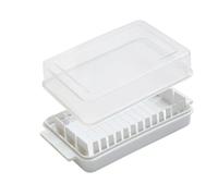 SKLIQMMV Boîte de Rangement for Fromage avec Couvercle, beurrier, récipient for Beurre, for réfrigérateur, ustensiles Cuisine(White -1)