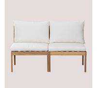 SKLUM Canapé de Jardin modulable 2 pièces en Bois d'acacia Filips