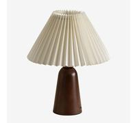 Lampe De Table En Bois Jeremaia Beige Crème - Bois Foncé Beige