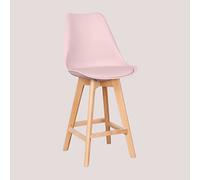 SKLUM Lot de 2 Tabourets Hauts 67 cm Nordic Rose Noisette