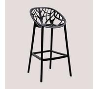 SKLUM Lot de 4 Tabourets Hauts Ores Noir ↑75 cm