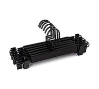 Lot De 6 Cintres Avec Pinces Rita Noir Noir