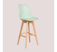 SKLUM Pack de 2 tabourets Hauts 75 cm avec Coussin en Similicuir Nordic -