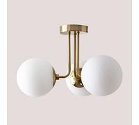 SKLUM Plafonnier avec 3 Guirlande Boules en Verre