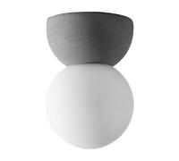 SKLUM Plafonnier en ciment avec boule en verre Bublik -