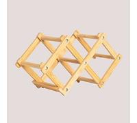 Porte-Bouteilles Pliable Pour 3 Bouteilles En Bambou Pascal Naturel Multicolore