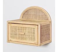 SKLUM Table de Chevet Flottante en Rotin Yivisc