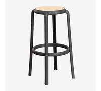 SKLUM Tabouret Haut Omara Gris Graphite