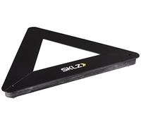 SKLZ Hockey Pass Triangle - Tir et Passe | Noir; zone de passe 56 cm; structure en acier lourd; compatible avec glace, ciment et carrelage; pointes extractibles