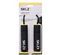 SKLZ JROP-001 Corde à Sauter Noir | Noir; 3 m réglable; poignées rembourrées; corde résistante pour travail des pieds, coordination et cardio