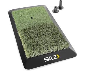 SKLZ Launch Pad - Tapis Hitting Golf | Vert; 30,5 x 59,7 cm; tapis avec herbe réaliste - pour tee, fairway et rough - à la maison et en voyage