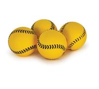 SKLZ Lot de 12 balles de Baseball pour Machine à Lancer Lightning Bolt - Micro balles d'entraînement Souples en Mousse légère - Jaunes - 10 cm