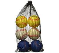 SKLZ Lot de 6 balles de Baseball lestées en Mousse Taille Officielle pour renforcer Les Bras Blanc/Bleu/Rouge