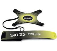 SKLZ Star Kick Trainer - Football sans Récupérer Le Ballon, 3,4,5 | Noir/Volt; câble 5,5 m; gant en néoprène réglable; pour ballons taille 3-5 - entraîneur de frappes