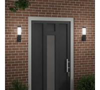 SKM Appliques murales extérieures 2 pcs Noir 10,5 x 6 x 35 cm,Maison & Jardin,Luminaires,Lampes,Noir,1.5KG,4005966