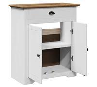 SKM Armoire de lavabo de Salle de Bain BODO Blanc Marron 70x35x80cm,Meubles,Ensembles de Meubles,Ensembles de mobilier pour salles de Bains,Brun,14.4KG,4016864