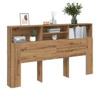 SKM Armoire de tête de lit chêne Artisanal 180x19x103,5 cm,Meubles,Lits & Accessoires,Têtes et Pieds de lit,Brun,25.6KG,856873