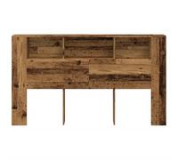 SKM Armoire de tête de lit Vieux Bois 180x18,5x102,5 cm,Meubles,Lits & Accessoires,Têtes et Pieds de lit,Brun,26.3KG,856884