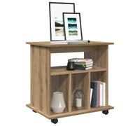 SKM Armoire roulante chêne Artisanal 60x45x60 cm Bois d'ingénierie,Meubles,Armoires & Meubles de Rangement,Casiers & armoires de Rangement,Brun,16.05KG,856663