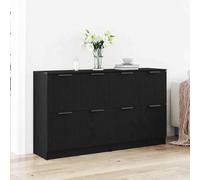 SKM Bahut Chêne Noir 180 x 30 x 70 cm Bois d'ingénierie,Meubles,Armoires & Meubles de Rangement,Buffets & bahuts,Noir,33.9KG,3333073