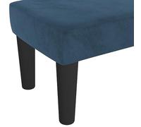 SKM Banc Bleu foncé 70x30x30 cm Velours,Meubles,Bancs,Bleu,4KG,346642