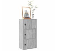 SKM Bibliothèque Sonoma Gris 40x24x77 cm Bois d'ingénierie,Meubles,Étagères,Bibliothèques,Gris,11.75KG,860369