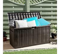 SKM Boîte à Coussins Marron 117x45,5x57,5 cm 270 L,Maison & Jardin,Produits ménagers,Rangement & Organisation,Chariots de Rangement,Brun,7KG,337905