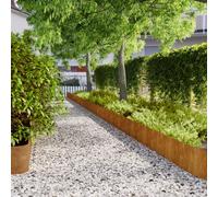 SKM Bordures de pelouse 10 pcs 25x103 cm Acier corten ble,Quincaillerie,Clôtures & rières,Murets & Bordures de Jardin,Brun,11.39KG,821896