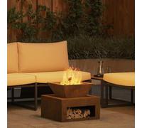 SKM Braise Rouillé 50 x 50 x 40 cm Acier résistant aux intempéries,Maison & Jardin,Cheminées,Cuivre,11KG,874584