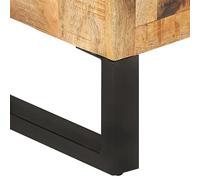 SKM Buffet 80x30x71 cm Bois de manguier Brut Massif et métal,Meubles,Armoires & Meubles de Rangement,Buffets & bahuts,Brun,17.2KG,355842