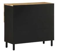 SKM Buffet 80x33,5x75 cm Bois de manguier Brut Massif,Meubles,Armoires & Meubles de Rangement,Fixations & Meubles de Rangement multimédia,Brun,21.56KG,4018655