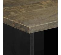 SKM Buffet 80x33x75 cm Bois Massif de manguier,Meubles,Armoires & Meubles de Rangement,Buffets & bahuts,Noir,22KG,4017819