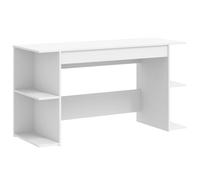 SKM Bureau Blanc 140x50x75 cm Bois d'ingénierie,Meubles,Meubles de Bureau,Bureaux,Blanc,30KG,840548