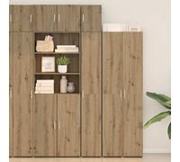 SKM Cabinet de Rangement Slim chêne Artisanal 30 x 42.5 x 225 cm,Meubles,Armoires & Meubles de Rangement,Buffets & bahuts,Marron,43.6KG,3365628