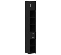 SKM Cabinet de Rangement Slim Chêne Noir 30 x 42.5 x 225 cm,Meubles,Armoires & Meubles de Rangement,Buffets & bahuts,Noir,38KG,3365642