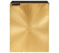 SKM Cabinet de Salle de Bain avec Porte Noir et Or 38 x 33 x 48 cm,Meubles,Ensembles de Meubles,Ensembles de mobilier pour salles de Bains,Or,11.3KG,4017848