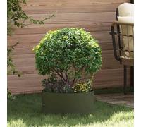 SKM Cache-Pot de Jardin Vert Olive 40 x 40 x 20 cm Acier,Maison & Jardin,Pelouses & Jardins,Jardinage,Pots & Cache-Pots,Olive,2.1KG,873612