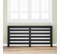 SKM Cache-Radiateur Chêne Noir 175 x 20 x 82 cm,Maison & Jardin,Accessoires pour appareils électroménagers,Accessoires pour radiateurs,Noir,16.95KG,869221