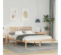 SKM Cadre de lit Marron 120 x 200 cm Bois Massif en pin,Meubles,Lits & Accessoires,Lits & Cadres de lit,Marron,20.9KG,872233