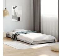 SKM Cadre de lit sans Matelas Sonoma Gris 75x190 cm,Meubles,Lits & Accessoires,Lits & Cadres de lit,Gris,16.7KG,845189