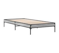 SKM Cadre de lit sans Matelas Sonoma Gris 90x190 cm,Meubles,Lits & Accessoires,Lits & Cadres de lit,Gris,17.42KG,845054