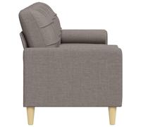 SKM Canapé 3 Places avec oreillers décoratifs Taupe 210 cm Tissu,Meubles,Canapés,Taupe,31.5KG,3278208